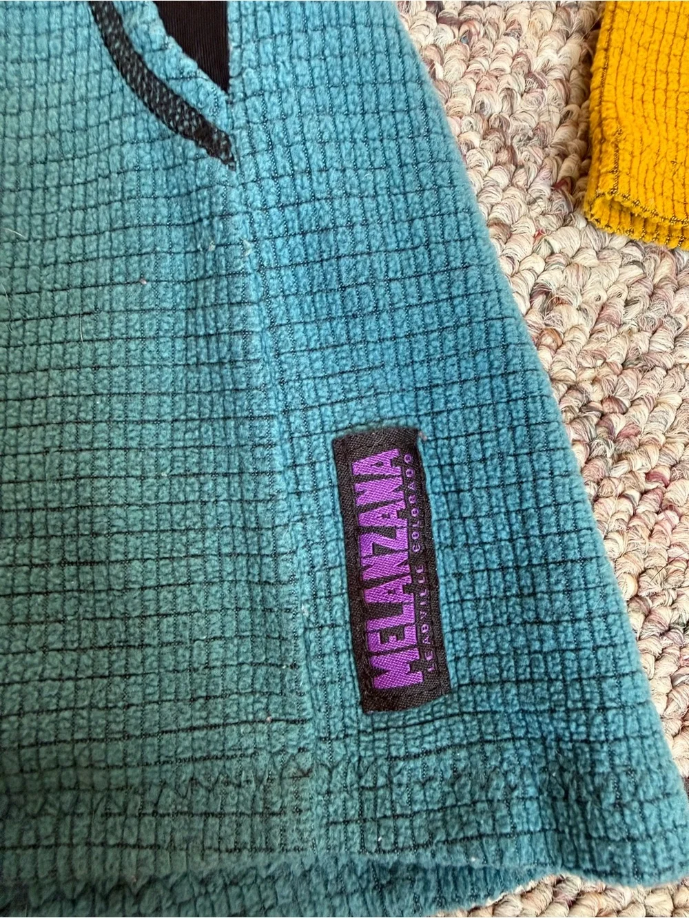 Melanzana- Mustard Yellow & Teal - Picture 3 of 3